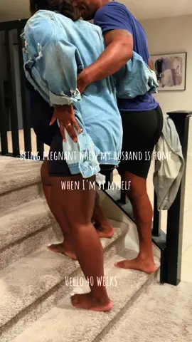 Being pregnant when my husband is home vs. when I'm by myself 🤰🏾THIS IS 40 WEEKS Any day now son 💙💙  #rainbowbaby #pregnancytiktok #MomsofTikTok #40weekspregnant #sonshine finally a #boymom he carry on the name #PEACOCK ✊🏾