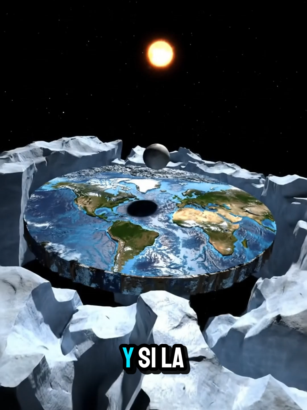 La Tierra Plana #espacio #planetas #galaxia #universo