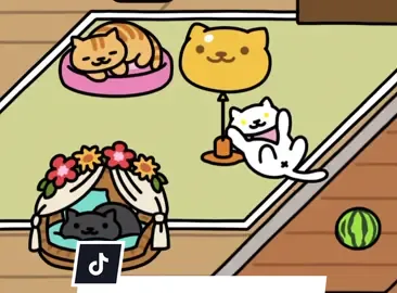 My cute cats make me feel better even when the time gets rough. Keep on pushing #nekoatsume #neko #cat #beans 