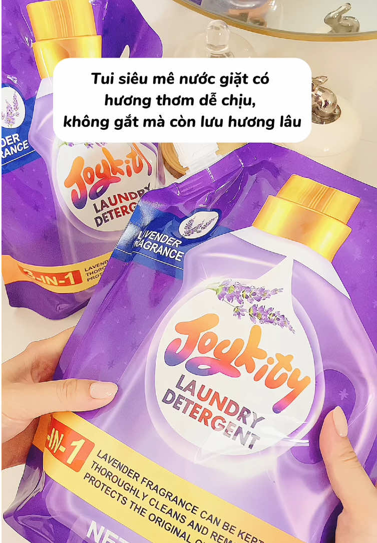 Lưu hương lâu mà an toàn cho da tay nữa nè #joykity #nuocgiatxajoykity #giatxahuonglavender #giatxa #laundry #review #LearnOnTikTok #fyp #nhacuadoisong 
