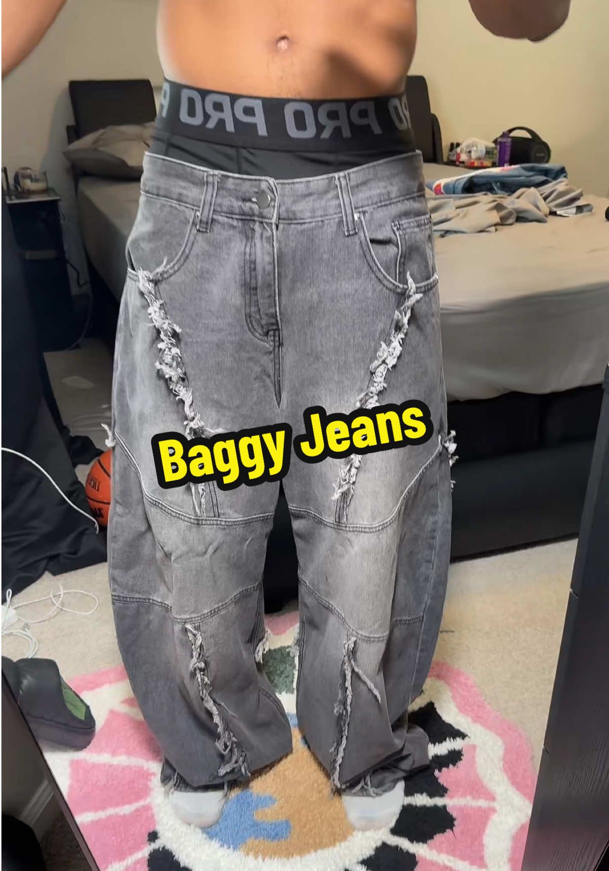 Why they make em so tight #jeans #baggyfashion #baggyjeans
