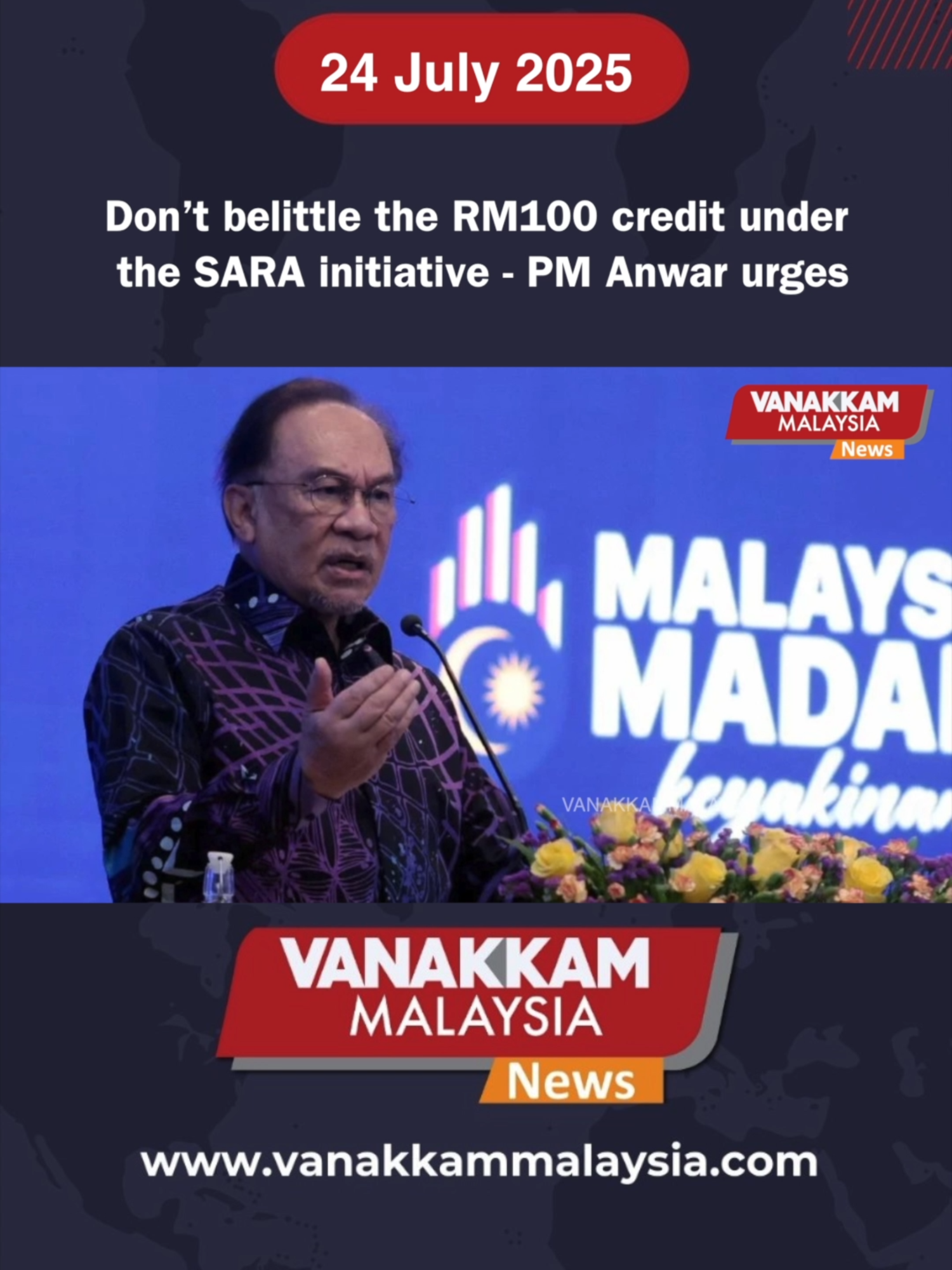 Don’t belittle the RM100 credit under the SARA initiative - PM Anwar urges #latest​ #vanakkammalaysia​ #Dontbelittle #RM100credit #under #SARA #initiative #PMAnwar #urges #trendingnewsmalaysia​ #fyp​ #vmnews​ #foryoupage​ #malaysiatamilnews​