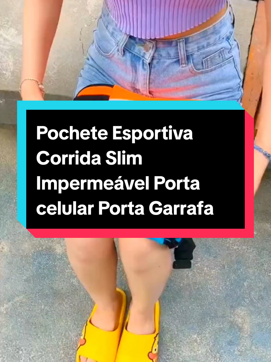 Pochete Esportiva Corrida Slim Impermeável Porta celular Porta Garrafa