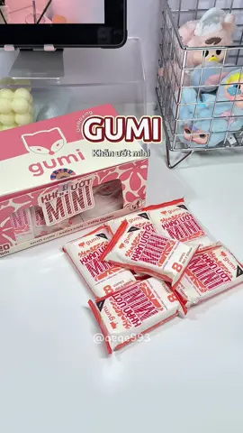 Khăn giấy ướt mini GUMI ko thể thiếu trong túi xách của tui 💁🏻‍♀️✨ #khangiaygumi #khangiayuotgumi #gumi #xh #khangiayuotmini #xuhuongtiktok #unboxing #viral 