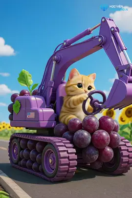 Mèo con lái xe #tiktokkids #forkids #nhacthieunhi #cartoon #viral #foryou #xuhuong 