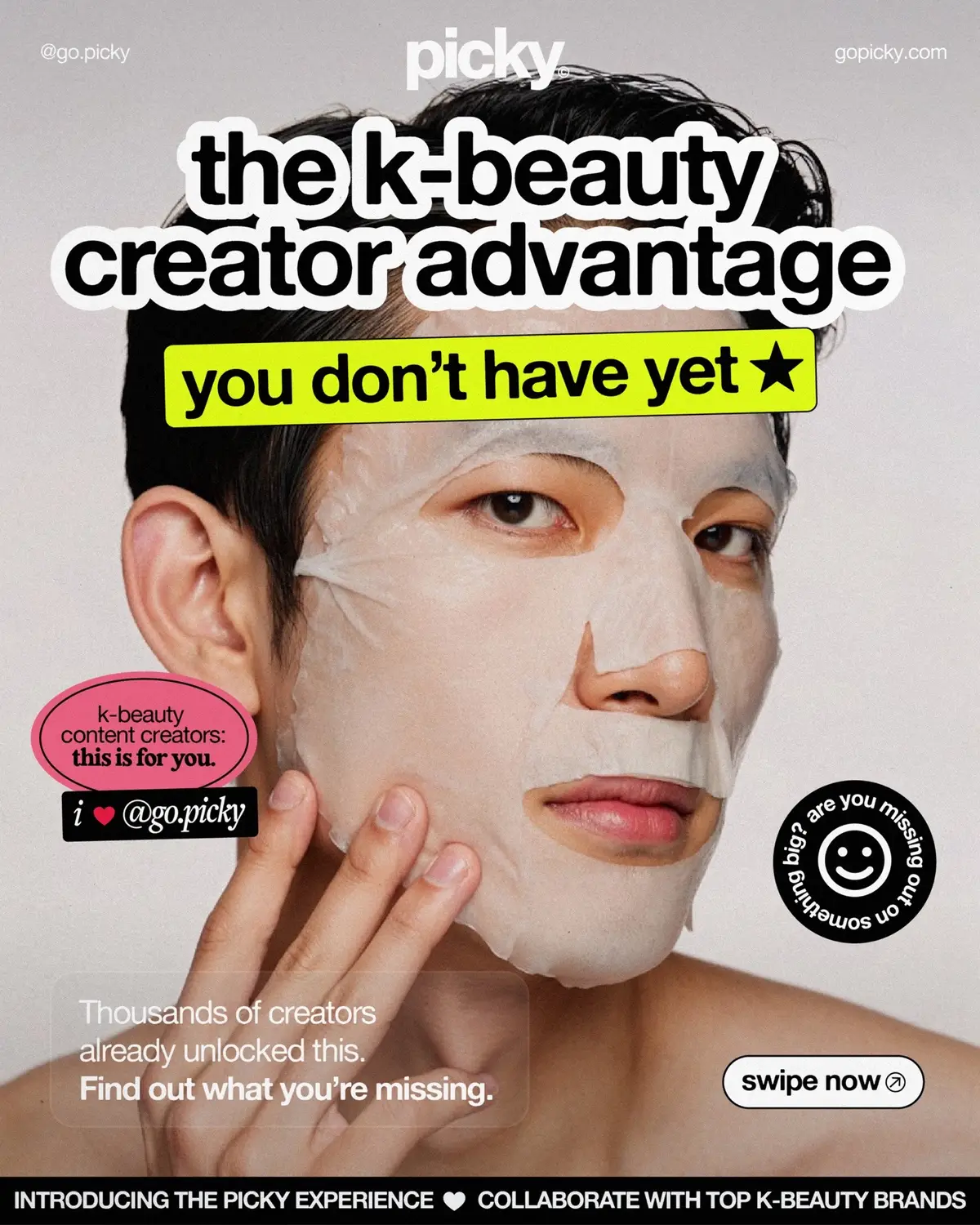 The opportunity you’ve been waiting for is here! Swipe to see what you’ve been missing. 👉 #KBeautyCreators #PickyForCreators #CreatorOpportunities #GlowUpWithPicky #BeautyCreator #BeautyInfluencer