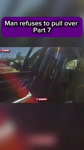 Man refuses to pull over | Part 7 #fyp #police #cops #bodycam #viralbodycam #viral #shocking #slow #stupid 