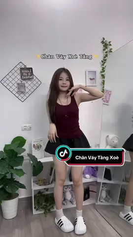 Chân váy tầng xoè bồng bềnh tôn dáng #titriview #chanvay #chanvayngan #xh #xuhuong 