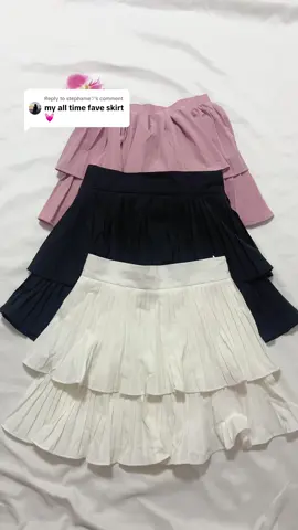 Replying to @stephanie𑁤 Same sis! That’s why I ended up getting every color of this skirt 😂 #pleatedskirt #doublelayerskirt #skirtrecommendations #skirtoutfits 
