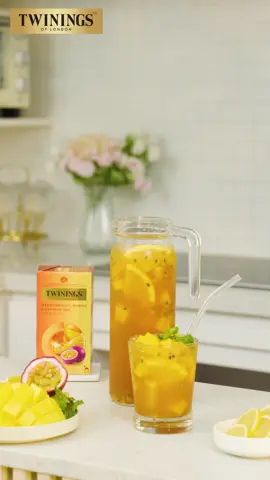 “PARTY” THÊM TƯƠI MỚI CÙNG TRÀ PASSION FRUIT, ORANGE & MANGO 🍊🍋 Trong không gian của những bữa tiệc ngày hè, một món nước mát lạnh không chỉ xua tan cái nóng mà còn giữ cho buổi tiệc luôn “chill” đúng điệu. Twinings gợi ý cho Nàng, trà chanh dây xoài cam Twinings khi kết hợp cùng trái cây tươi sẽ là món đồ uống giải nhiệt ngọt ngào và tươi mát, cho khoảnh khắc tiệc tùng thêm sôi động! Nguyên liệu 🔹 5 túi trà chanh dây xoài cam Twinings 🔹 500ml nước nóng 🔹 50ml syrup đường 🔹 50ml nước cốt chanh dây tươi 🔹 20ml nước chanh 🔹 1 quả cam vàng 🔹 1 quả xoài chín 🔹 Lá bạc hà 🔹 200g đá viên Cách thực hiện 🔸 Bước 1: Ủ 5 túi trà chanh dây xoài cam Twinings với 500ml nước nóng 90°C trong 4 phút. 🔸 Bước 2: Cho bình trà đã ủ vào xô đá để sốc nhiệt và bỏ túi trà 🔸 Bước 3: Cắt chanh dây và lọc lấy 50ml nước cốt. Cắt xoài thành những miếng vuông, cắt cam thành lát vừa ăn 🔸 Bước 4: Cho 50ml syrup đường, 20ml nước chanh và 50ml nước cốt chanh dây, khuấy đều 🔸 Bước 5: Thêm đá, cam,  xoài đã cắt miếng vào bình trà. Trang trí cùng lá bạc hà và thưởng tức ngay! 🍵 Pha ngay một bình trà nhiệt đới Twinings và khuấy động mọi bữa tiệc cùng hội bạn thân, Nàng nhé! ️🛒Áp dụng ưu đãi khi mua hàng online trên các trang TMĐT Shopee, Lazada: https://www.lazada.vn/shop/twinings-ovaltine https://shopee.vn/twinings_ovaltine_official 👉 Trải nghiệm Twinings tại các cửa hàng siêu thị Lotte, Big C, Coop Xtra, Mega & Ân Nam, Nam An trên toàn quốc! 👉 Thưởng thức  ngay tại cửa hàng Twinings tại 64 Trần Quốc Toản, Trần Hưng Đạo, Hoàn Kiếm, Hà Nội. #Twinings #tracaocap #traden #MomentofLuxury #TwiningsofLondon #TimesforTwinings #no1premiumtea