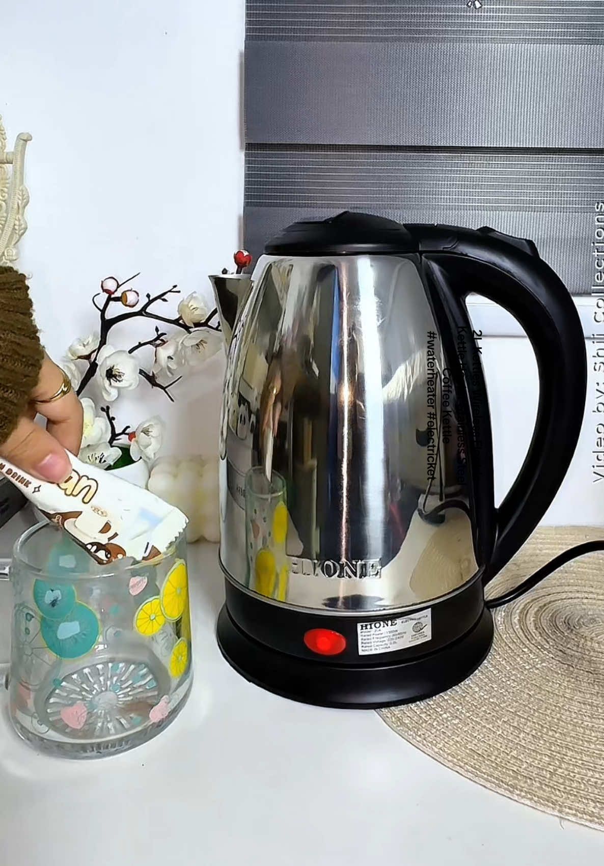 2L Kettles Wireless Electric Kettle Heater Stainless Steel  Coffee Kettle  #waterheater #electrickettle #kettle #stainlesssteelkettle 