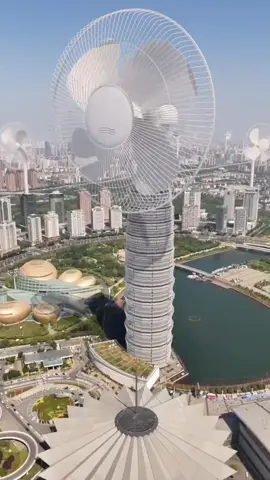 Quạt khổng lồ ở Trịnh Châu, TQ
