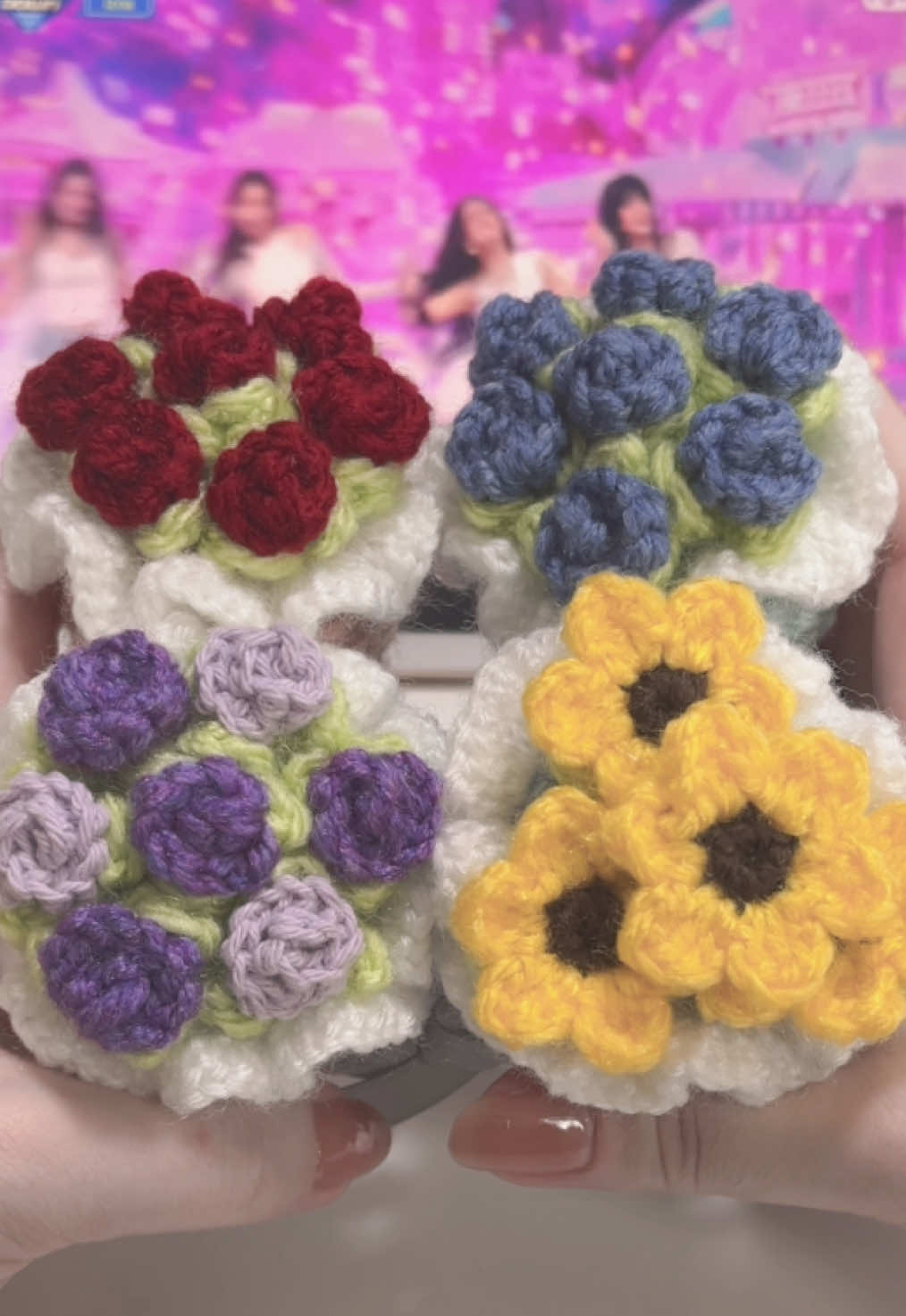 大人気のミニブーケ💐 #あみもの #編み物  #編み物好き #編み物女子  #あみぐるみ  #ミニブーケ #fyp