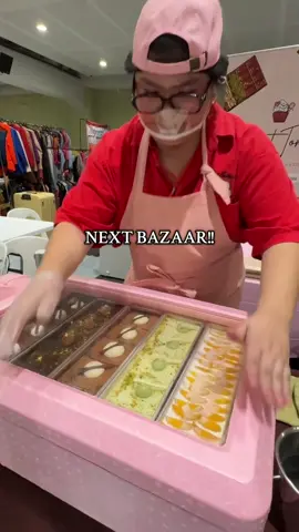 See you guys! Limited lang ang stocks for tom and saturday #bazaar #trend #trending #tiramisu #dubaichocolate #pistachio #sweettones #support #foryou #fyp 