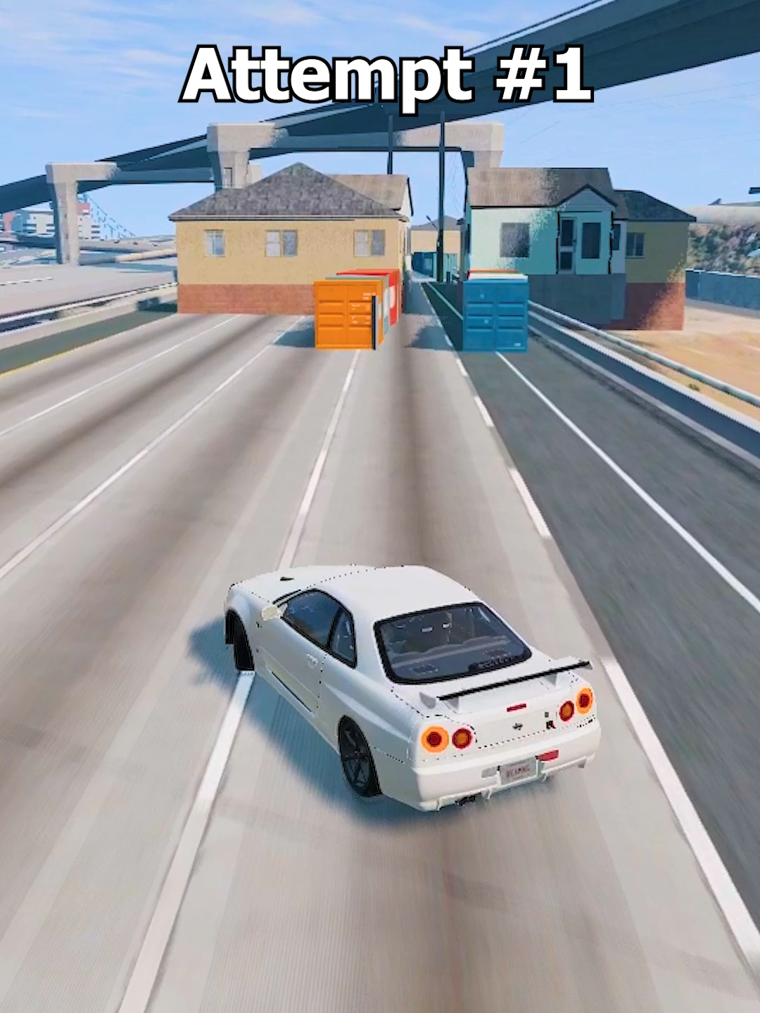 Smooth NISSAN Skyline drift #beamngdrive