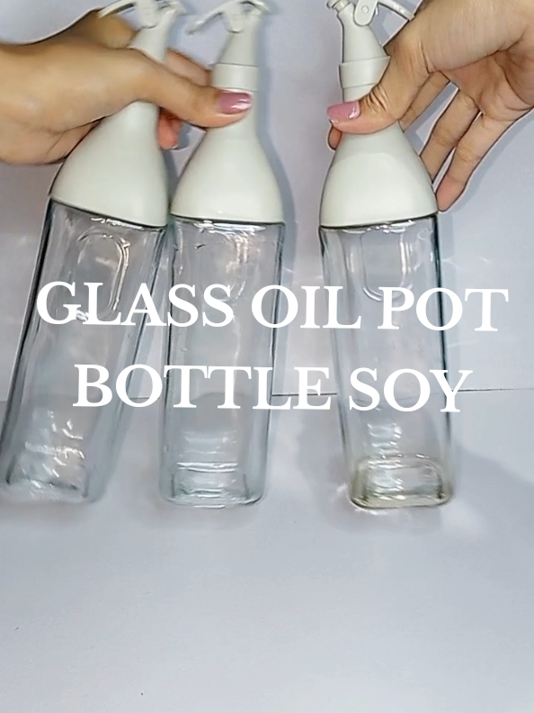 Glass Oil Pot Leak-Proof Bottle Soy‼️#glassoilpot #glassoilbottle #fypage #foryou #fyp 