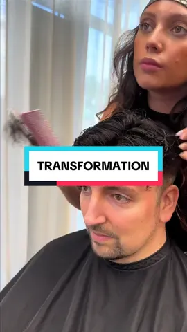 Before or after? 🤯🤫 #hairsystem #haarsystem #menshair #haarausfall #hairloss #beforeandafter #viral #vorhernachher #hairtransformation 