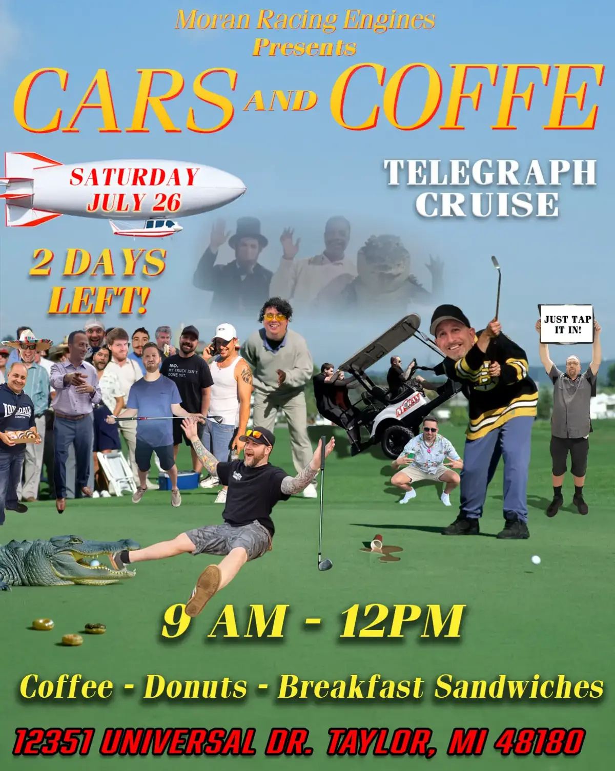 MRE Cars and Coffee Zoom in and see who you recognize #carsandcoffee #carshow #enginebuilder #moranracingengines #racing #carsoninstagram #funtimes #goodtimes #moranmotorsports #telegraphcruise #happygilmore 