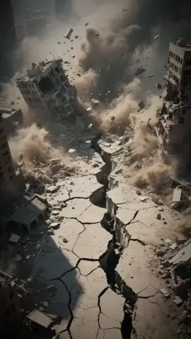 “Earthquake Strikes! Ground Cracks Open and Buildings Collapse in Massive Destruction”#Earthquake #GroundShaking #BuildingCollapse #CityDestruction #DisasterScene #CinematicDestruction #ApocalypticEvent