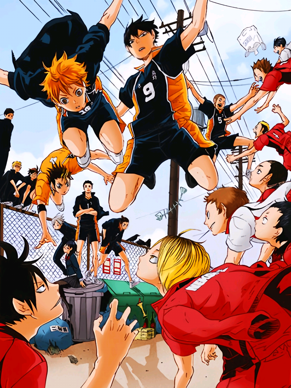karasuno vs nekoma🔥 #ハイキュー #影山飛雄 #日向翔陽#転生したらスライムだった件  #オーバーロードコスプレ #エドワードニューゲート  #karasuno #nekoma #haikyuu #kenma #hinatashoyo #creatoranimeone #animevolleyball #alightmotion_edit #margaverse #caofams 