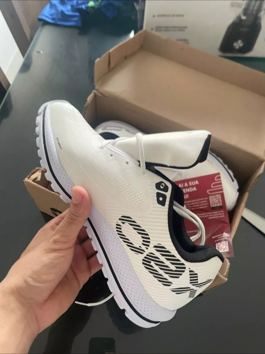 Tênis Masculino Branco Impacto 02X. #tenis #masculino #feminino #calcado #barato #promocao #viraltiktok #fyppppppppppppppppppppppp 