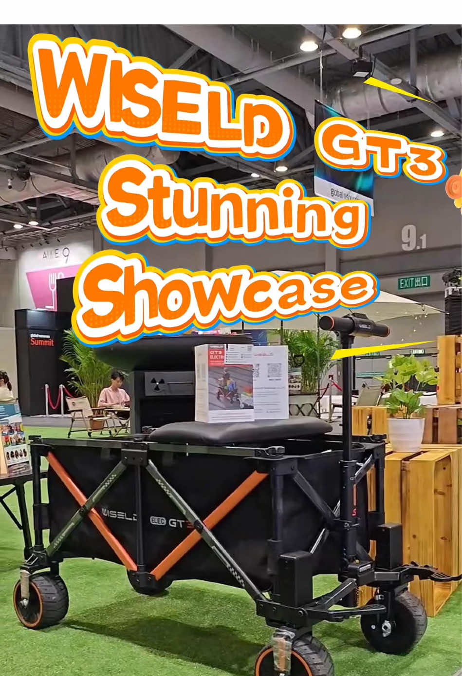 🔥 Our WISELD GT3 WAGON stole the show at the expo! Innovative design, nonstop attention! Are you in love yet? 🚐💡#WISELD #TravelTrailer #ExpoHighlights#electriclife #smartmobilty #ewagon #WISELDGT3  Rideable electric wagon, developed over 2 years with 150+ global patents. Features innovative foldable design with differential steering, 18.6miles range, and 550 lbs load capacity. Equipped with automotive-grade 4-wheel brakes, CVT automatic transmission, cruise control, hill assist/descent, and smart towing. Includes 2.4” smart display, multi-function controls, matrix LED headlights, illuminated logos, and hidden wiring. Expandable to 4WD configuration with quick-release battery pack (BMS protected) and solid rubber tank tread wheels - perfect for both cycling and camping.