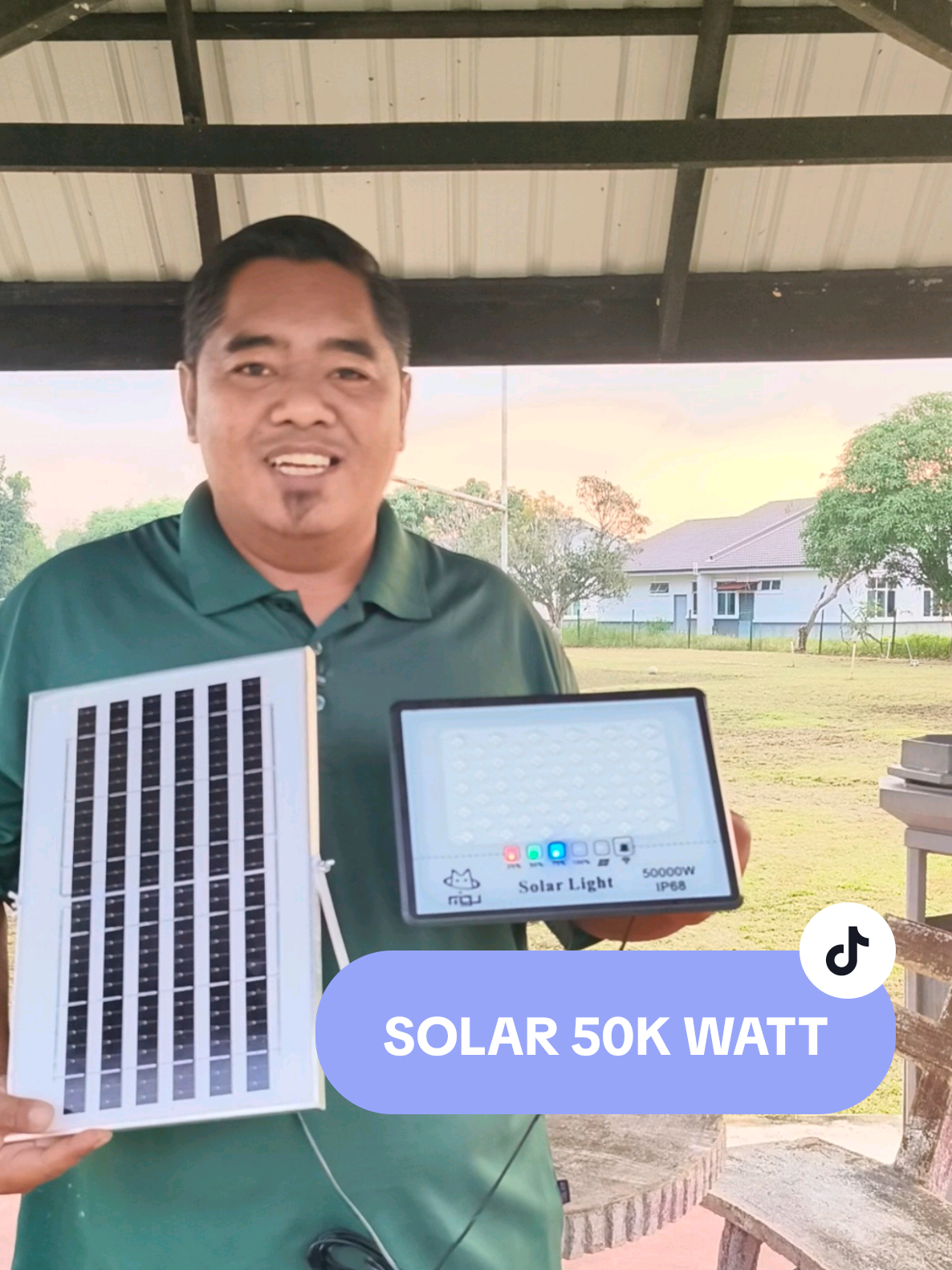 LAMPU SOLAR 50000 WATT #solar #lampusolar #solarlamp #lampusolaroutdoor #solarled #50kwattssolarlight #bobkk 