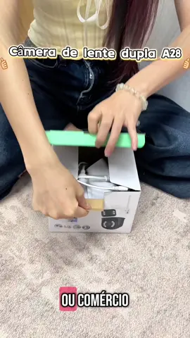 Câmera de Segurança 1080P WiFi - Visão Noturna Clara com Detecção de Movimento, IP65 À Prova de Chuva - Ideal para Casa#CasaSegura #casasegura #SegurançaParaTodos 