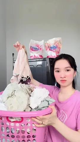10 hôm mới giặt đồ 1 lần í ạ #xuhuong #ngocthuan #nuocgiatcleanclean 