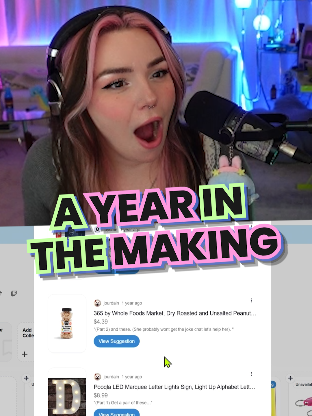 This joke took A YEAR to make 💀 #funnymoment #roastme #twitchclip #girlstreamer #justchatting