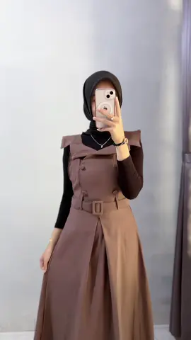 😍🤎🍫 #overall #overalldress #outfitideas #outfitoftheday #ootdhijab 