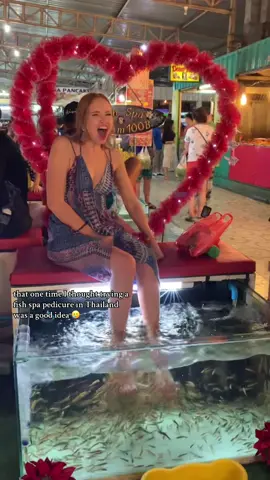 They told me I was scaring away customers 😅  #phuket #fishspa #thailand #thailandtiktok 