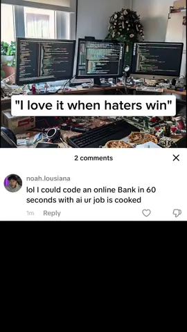 Building a bank in 60 seconds #ai #nocode #coding