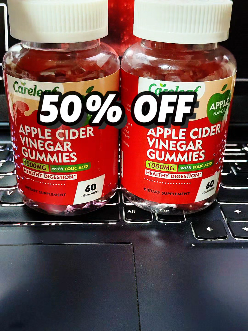 Careleaf - ACV Gummies - 1000mg flash sale #createtowin #weeklywedrush #tiktokshopsg #tiktokshopsgsale #tiktokshopsingapore 