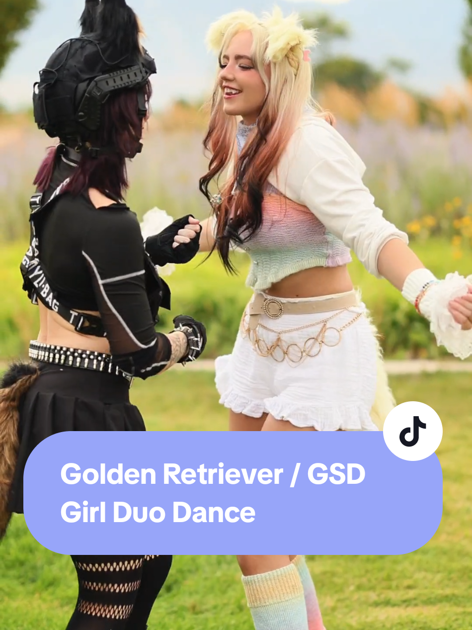 Somehow I got MORE cosplays with (Cheshire cat) ears (and tiefling horns?) to post this week, so until next time 😌💖🖤 w/ @𝘈𝘵𝘩𝘦𝘯𝘢  ⋅ ⊱⋅❂⋅⊰ ⋅ ⊱⋅❂⋅⊰ ⋅ ⊱⋅❂⋅⊰ ⋅   ❂ The future of TikTok is uncertain. Stay connected with me on Instagram :)  ⋅ ⊱⋅❂⋅⊰ ⋅ ⊱⋅❂⋅⊰ ⋅ ⊱⋅❂⋅⊰ ⋅  opposite aesthetics tactical techwear German Shepherd GSD girl and colorful pastel softgirl golden retriever dancing trend together #inumimi #germanshepherdkemonomimi #goldenretrieverkemonomimi #furryfashion #duodancetrend 