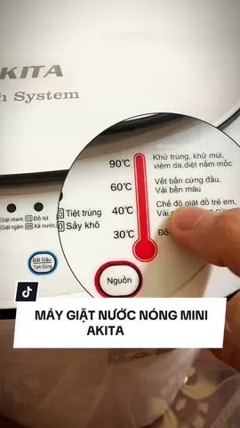 Máy giặt nước nóng mini Akita,  Thêm 1 lựa chọn cho gia đình muốn giặt đồ quần áo bé bằng nước nóng, hỗ trợ khử trùng, diệt khuẩn và diệt nấm mốc tốt hơn #tamtt1204 #maygiatmini #maygiatnuocnong #maygiatminiakita #akita #xuhuong #viral 