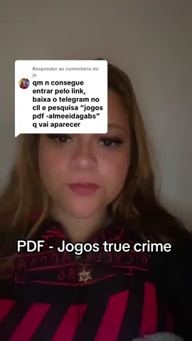 Respondendo a @ju #truecrime #jogos #pdf #jogos