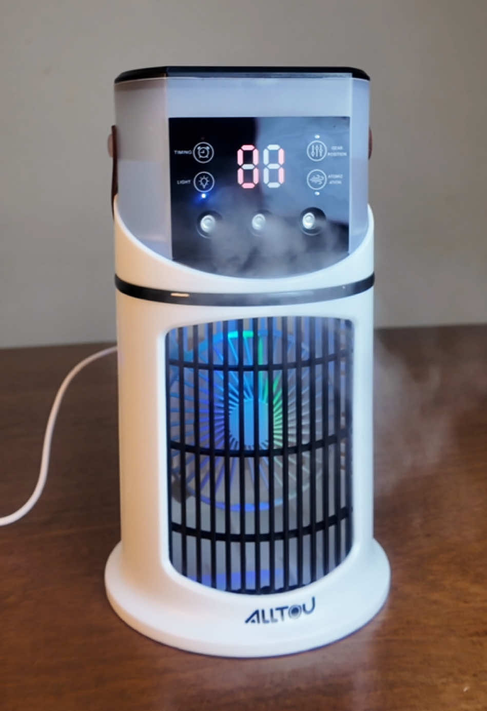 ini baru betul humidify fan semburan dia shaduu sejuk weh! #alltou #towerfan #humidifyer #fancooler #fan #kipas #kipassejuk 