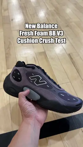New Balance Fresh Foam BB V3 Cushion Crush Test . . . . . . . . #kicksoncourt #kickstagram #sneakers #sneakernews #sneakerhead #kicks #basketball                @New Balance  