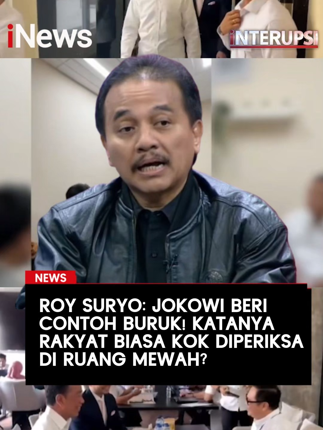 Roy Suryo menyoroti pemeriksaan Jokowi oleh Polda Metro Jaya yang dinilainya adalah sebuah contoh buruh bagi masyarakat. Menurut Roy, Jokowi diperlakukan spesial dengan diperiksa di sebuah lounge mewah. Roy juga nampak kecewa karena Jokowi tak datang ke Jakarta dengan alasan kesehatan namun justru datang ke kongres PSI. Saksikan Interupsi hanya di Official iNews. https://youtube.com/live/3gVLajK3sSo #Interupsi #RoySuryo #IjazahJokowi #Jokowi #Penyidikan #JokowiDiperiksa