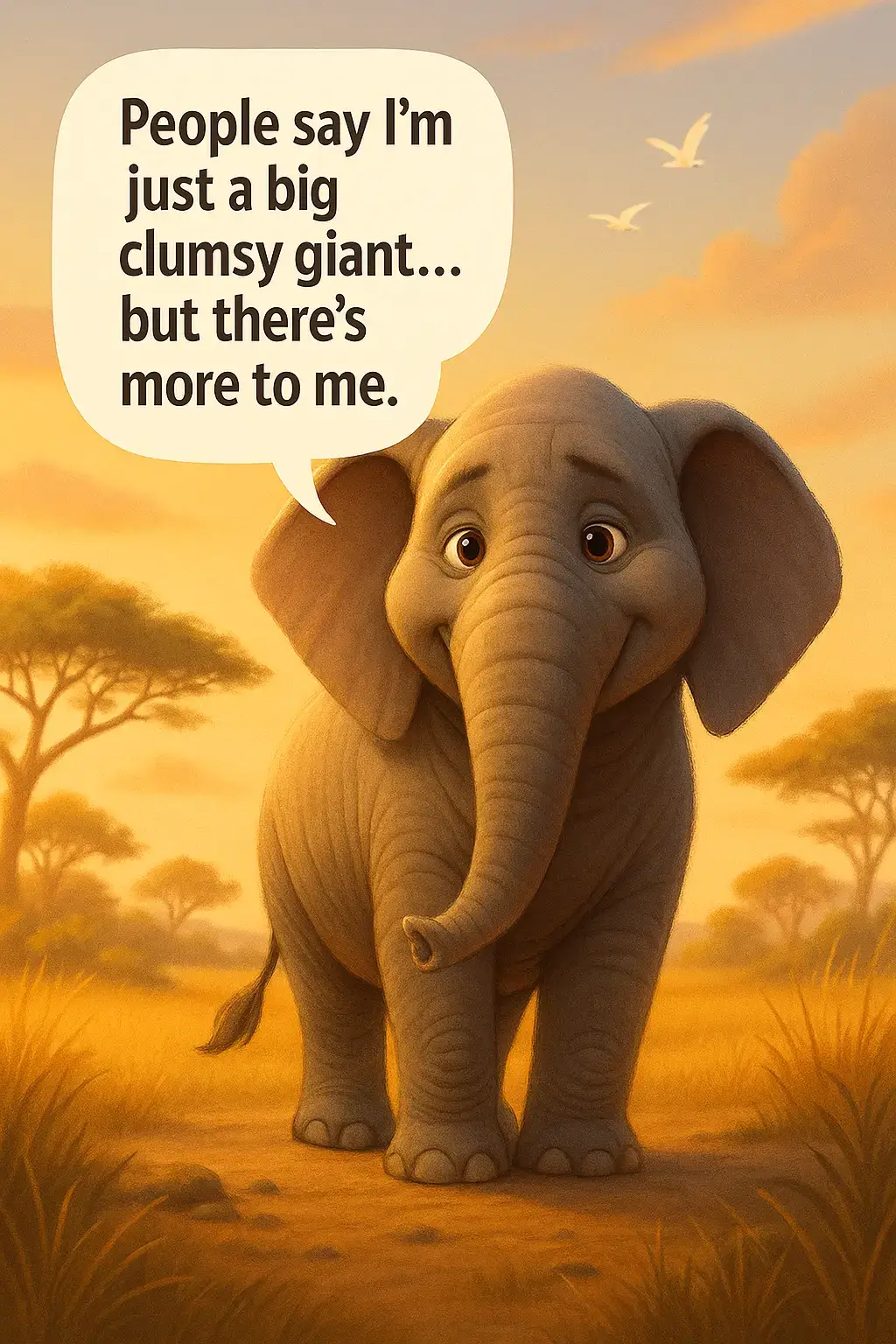 #elephant #wildlifeeducation #PixarStyle #AIstorytelling #naturefacts #emotionalvideo #animalswithfeelings #saveelephants #tiktokcarrousel
