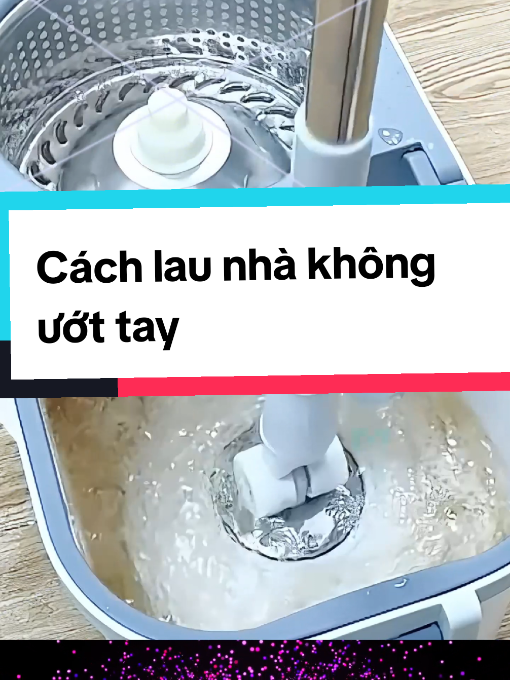 Cách lau nhà không ướt tay! #caylaunha #launhasieure #bolaunhathongminh #bolaunhacobanhxe 