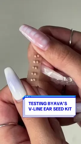 I'm terrified of needles, so I tried ByAVA's V-Line Ear Seed Kit, which claims to be a needle-free take on ancient acupuncture. Would you try it?  Video: Hypebae #hypebae #byava #beautyhacks #beautytrends #earseeding