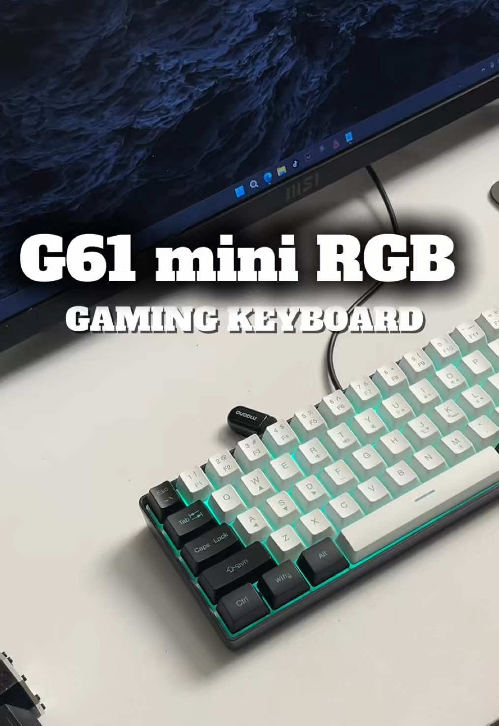 คีย์บอร์ดเกมมิ่ง G61 #CapCut 