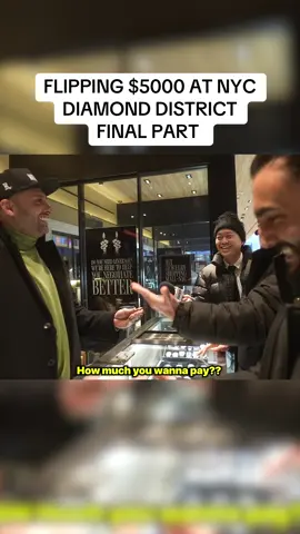 Flipping $5000 at nyc diamond district 🤯