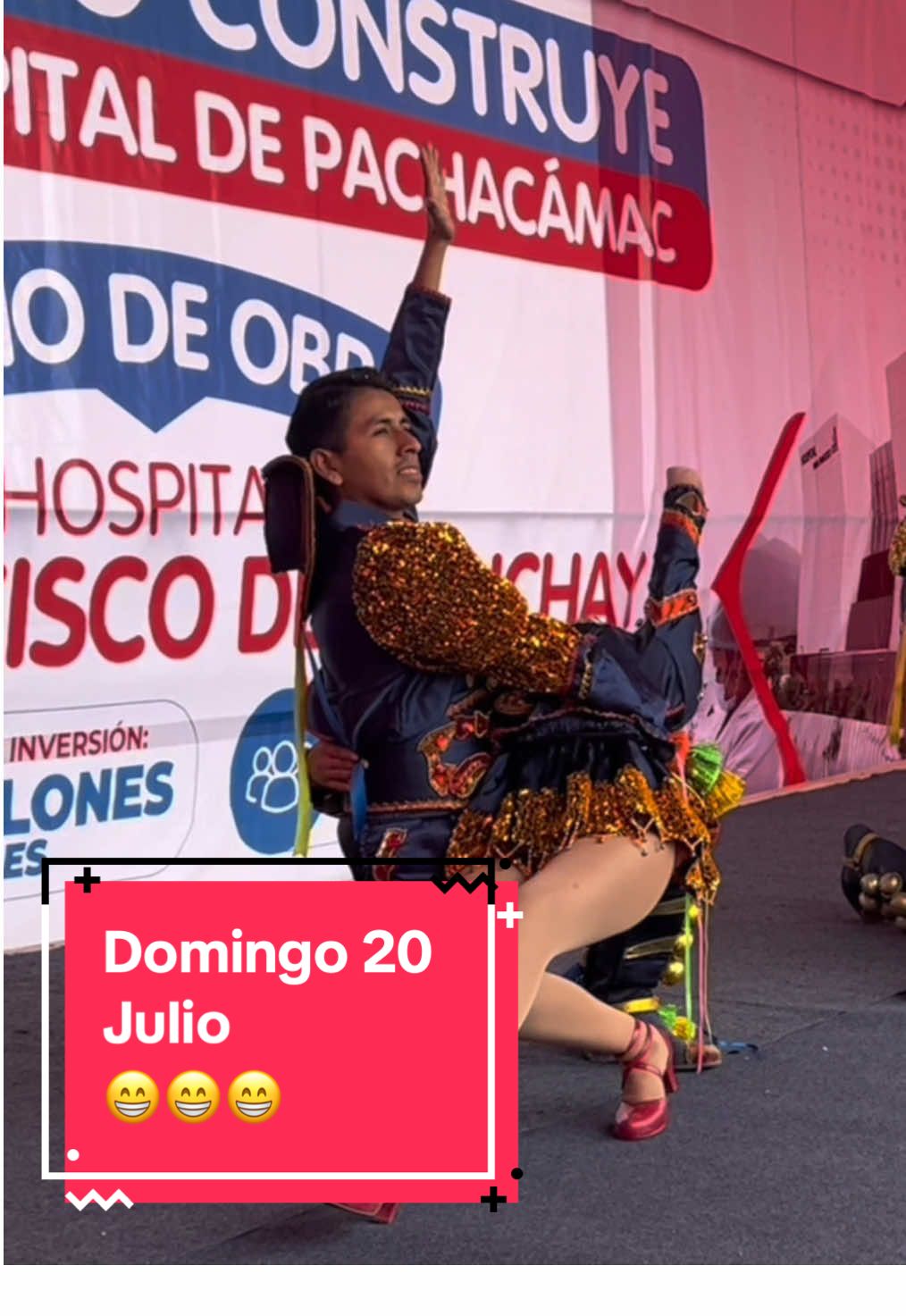 DOMINGO 20 DE JULIO 😁😁😁 Bailé caporales, comí pollo, compré la bandera y cargué bolsas del mercado… #familiasotoquispe #reciencasados #matrimonio #vidadeesposos #esposos 