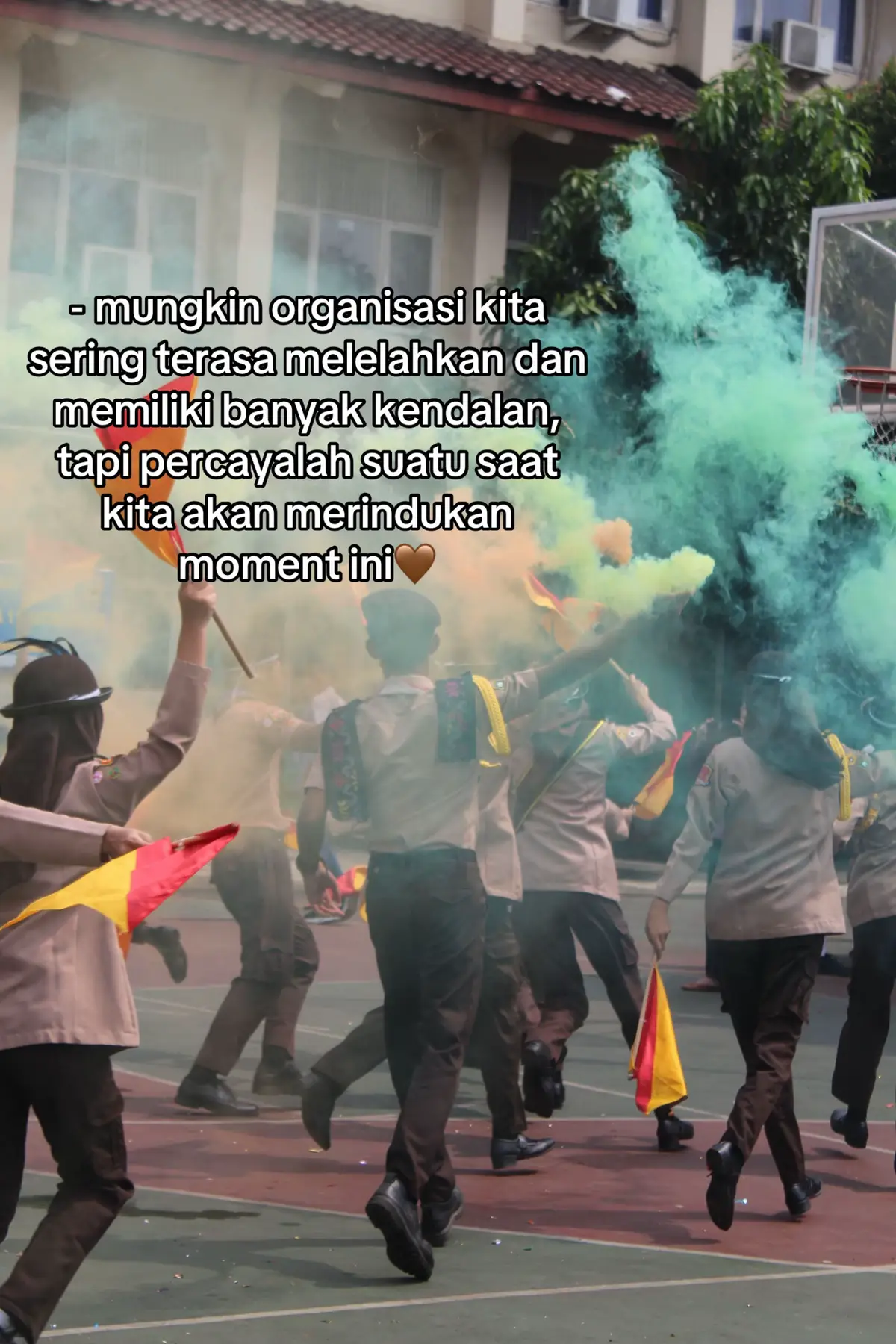 tetap semangat teman”  #fyp #pramuka #xybca #pramukaindonesia 