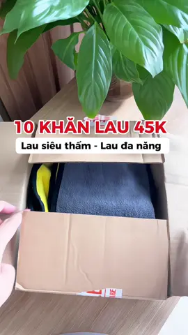 Combo 10 khăn 45k, khăn lau đa năng thấm hút mềm êm. #khanlaudanang #khaulauxe #khanlau #khanlaubep #khanlautay 