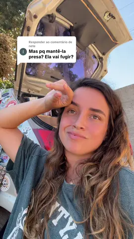 Respondendo a @nete se ela tá presa sempre é por questão de segurança 😮‍💨
