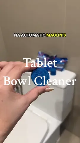 Para sa mas mala hotel, mabango,  at malinis na bowl sa bahay. 🩵 #tabletbowlcleaner #bowlcleaner #toiletbowlcleaningtablet 